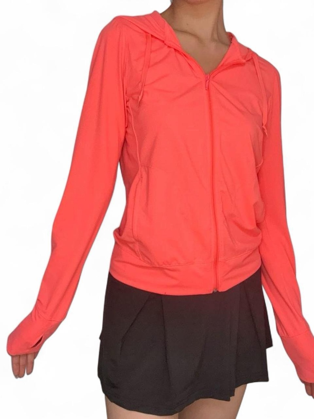 Uniqlo Coral Zip-Up Hooded Jacket